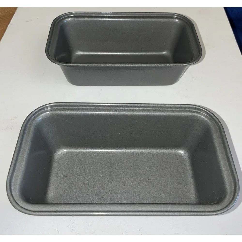 Mini Loaf Pan 6 x 3 x‎ 2 Gray Lot Of 2
